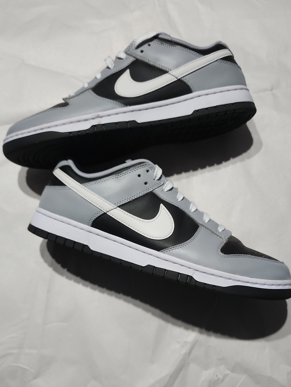Nike Dunk Low  Shadow Black White Grey Sz 11.5